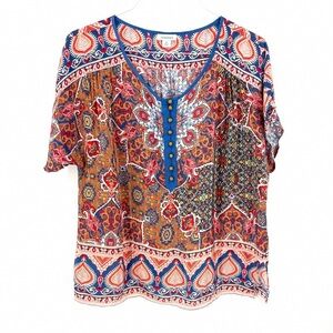Vibrant Paisley Women's Blouse